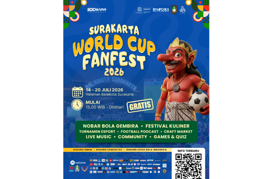 World Cup FanFest, Pemkot Surakarta Ajak Masyarakat Nobar Piala Dunia 2026