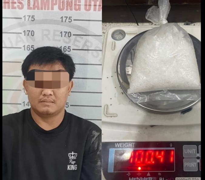 Polisi Tangkap Terduga Pengedar Sabu di Bukit Kemuning, Barang Bukti Capai 100,41 Gram