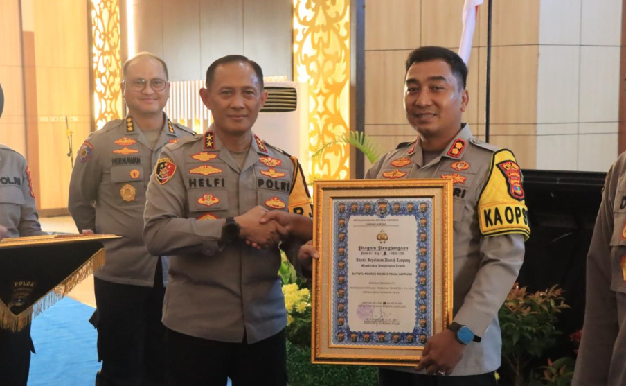 Tembus 78,4 Persen, Polres Mesuji Raih Juara I Penyelesaian Perkara Terbanyak Se - Lampung 