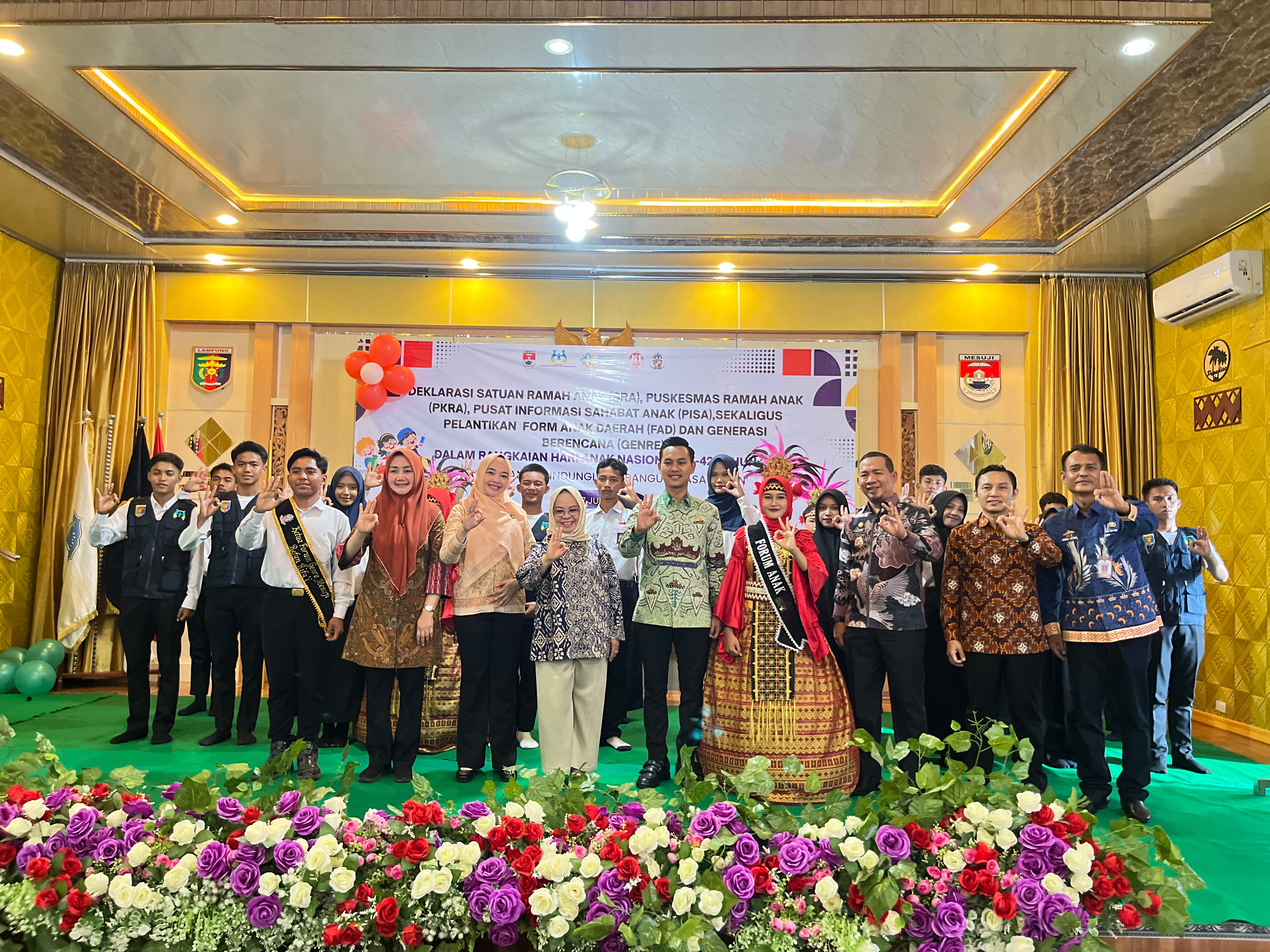 FAD dan Duta GenRe Mesuji Dikukuhkan, Siap Jadi Pelopor dan Pelapor Kebaikan