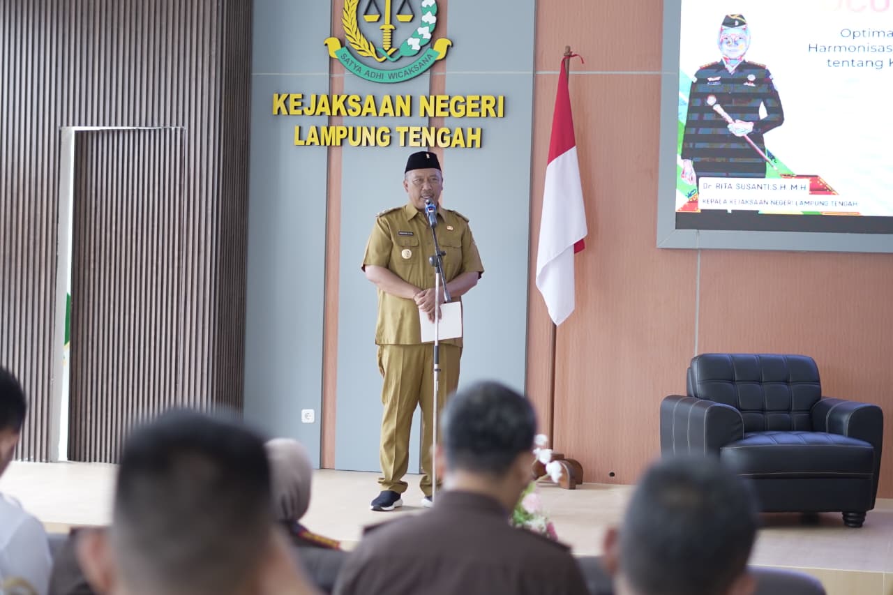 FGD Harmonisasi Perda dengan UU Nomor 1 Tahun 2023, Plt Bupati Lamteng Tekankan Kepastian Hukum