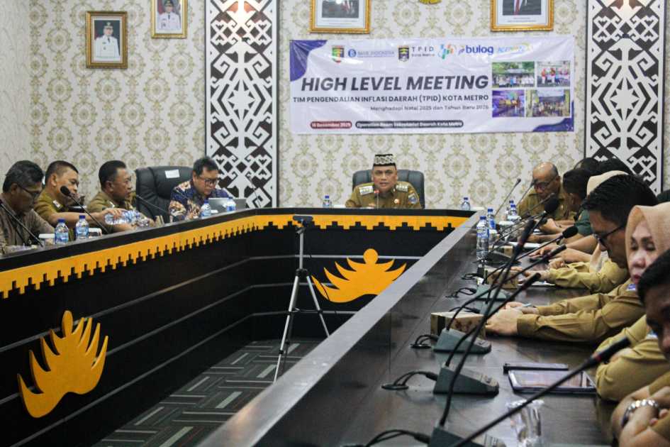 Jelang Nataru, TPID Metro Gelar High Level Meeting Pastikan Ketersediaan Pangan