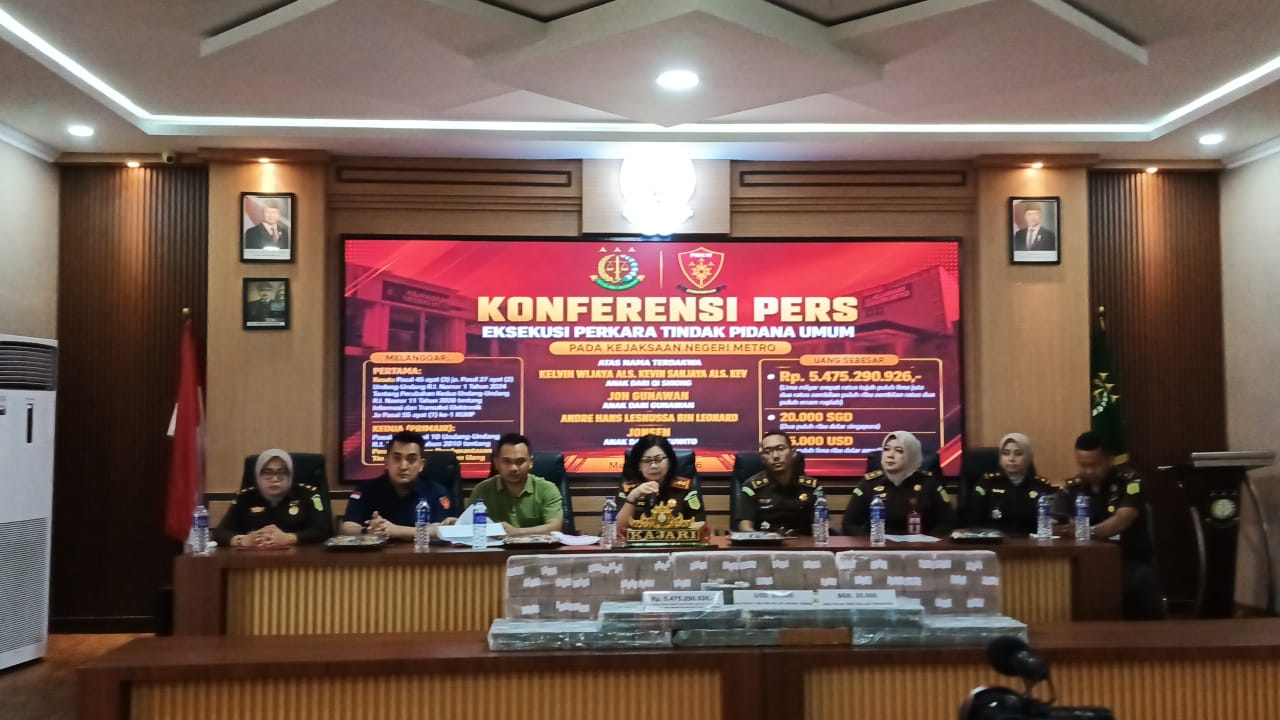 Kejari Metro Bongkar Kasus Judi Online, BMW X5 sampai Dolar AS Ikut Disita