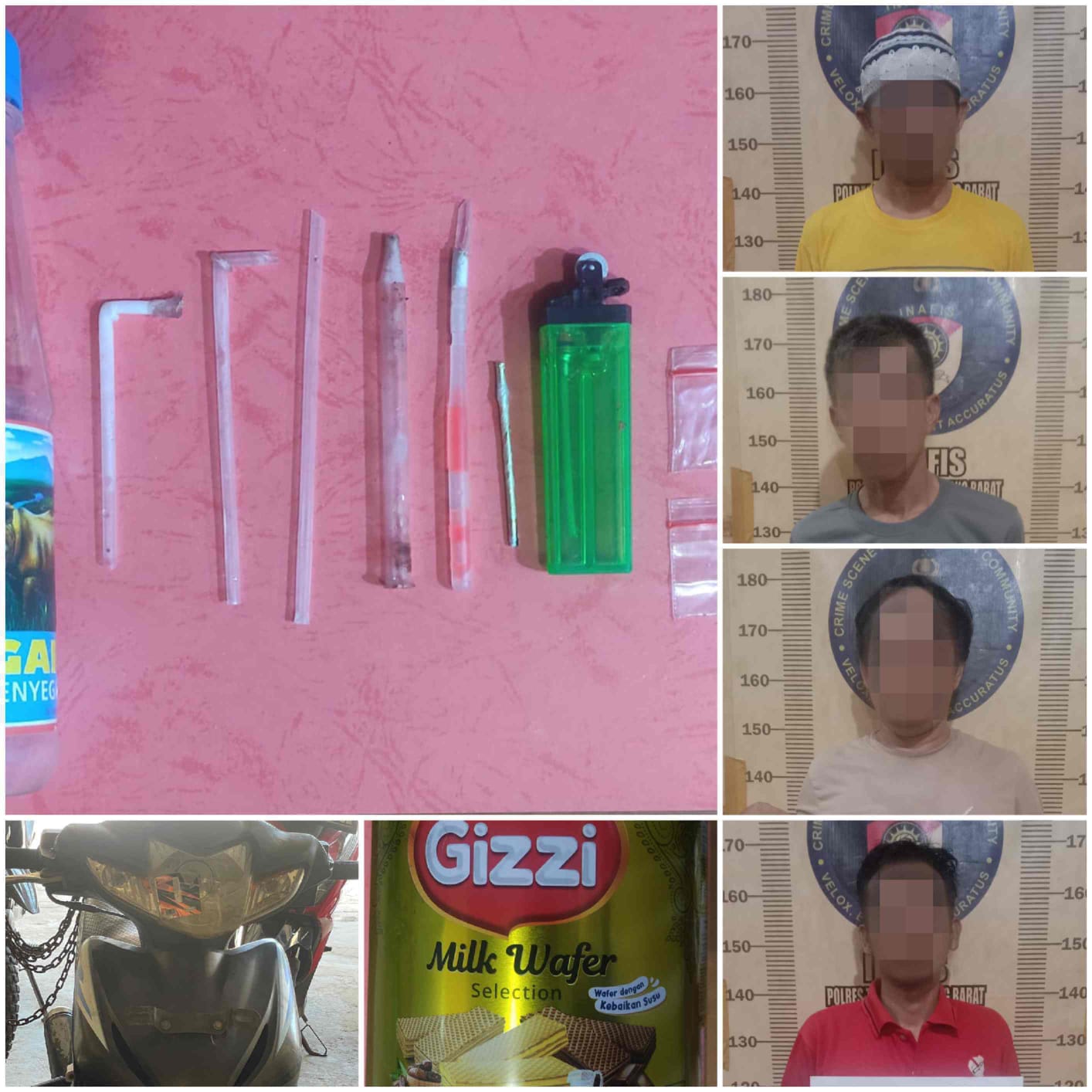 Satresnarkoba Tubaba Bekuk 4 Pelaku Sabu, Termasuk 2 Warga Sipil