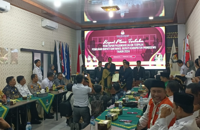 Riyanto dan Umi Laila Resmi Terpilih sebagai Pemenang Pilkada Pringsewu 2024