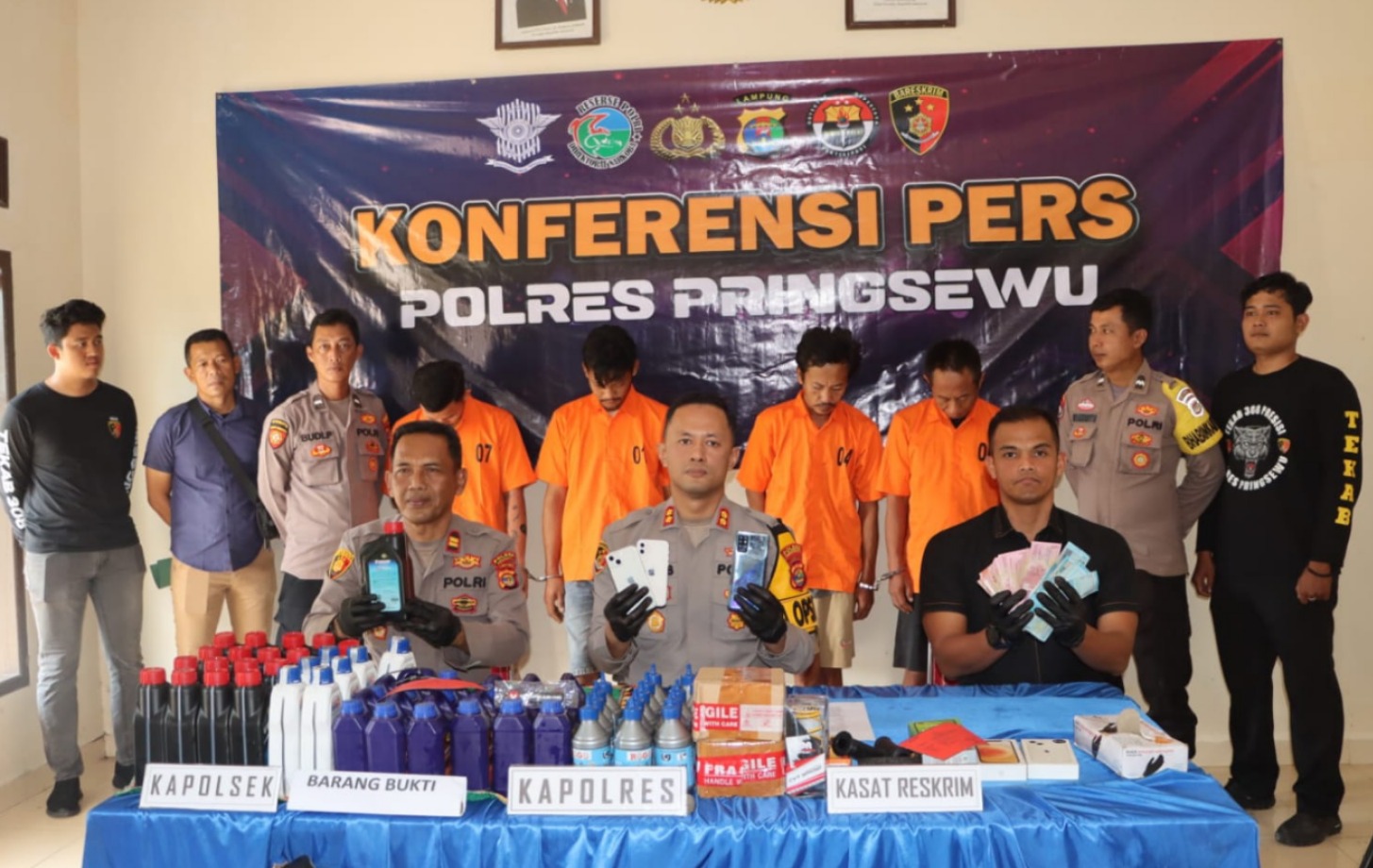 Pencurian Rumah dan Ponsel di Pardasuka, Polisi Amankan Pelaku dan Barang Bukti