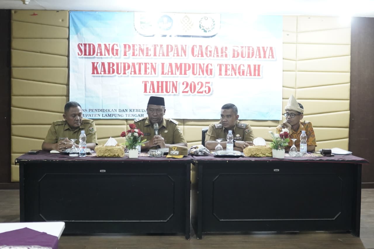Sidang Penetapan Cagar Budaya Kabupaten Lampung Tengah 2025, Plt. Bupati Komang Koheri Tekankan Pentingnya Pelestarian Budaya 