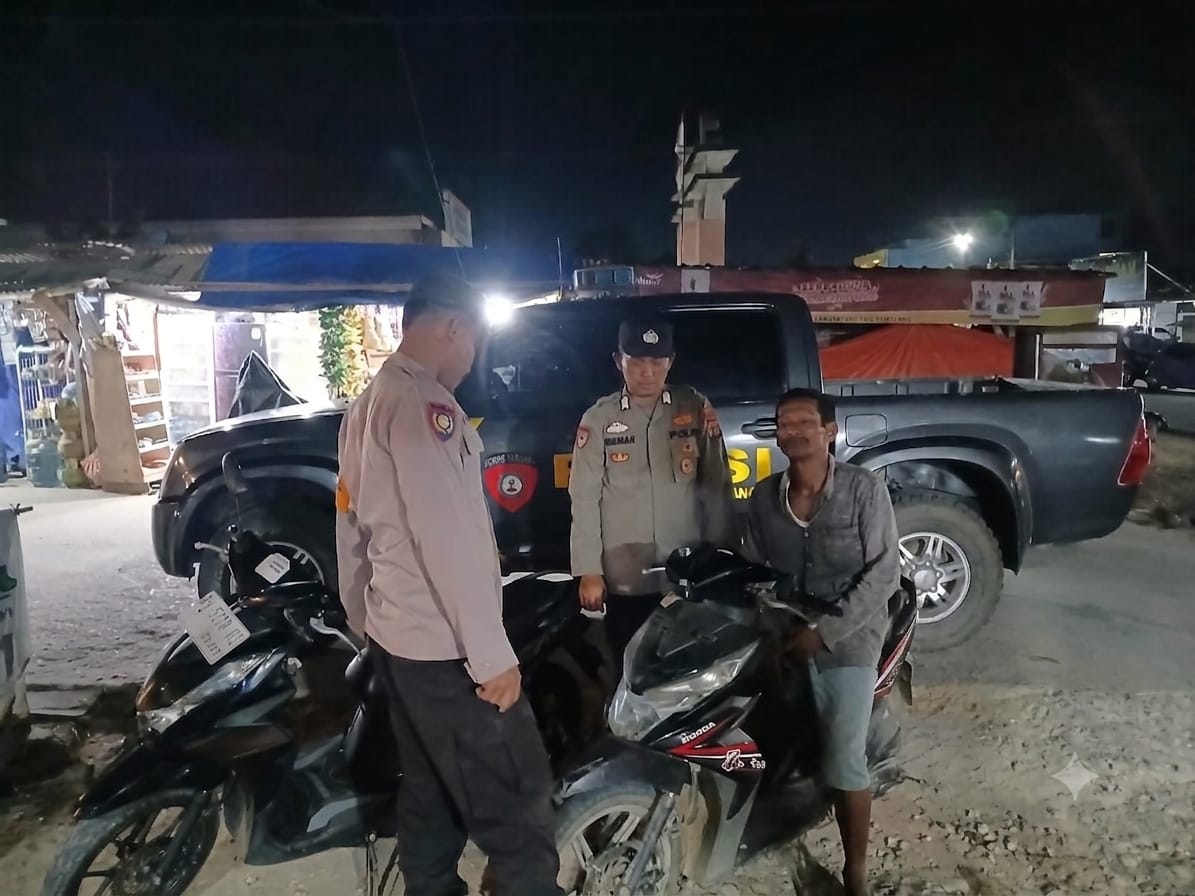Jaga Kamtibmas, Polsek Simpang Pematang Sisir Sejumlah Titik Rawan