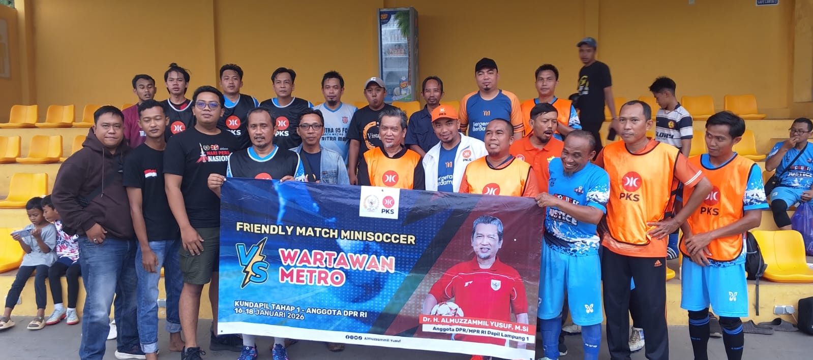 Kundapil Tahap I DPR RI, PKS Kota Metro Gelar Friendly Match Mini Soccer