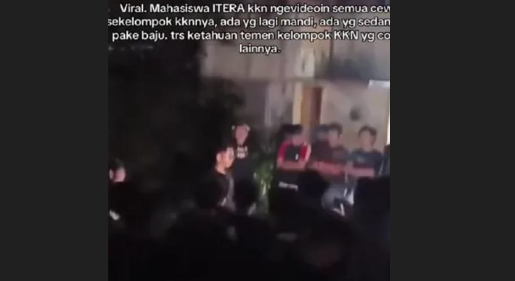 Viral! Oknum Mahasiswa Itera Diduga Rekam Mahasiswi Saat Mandi