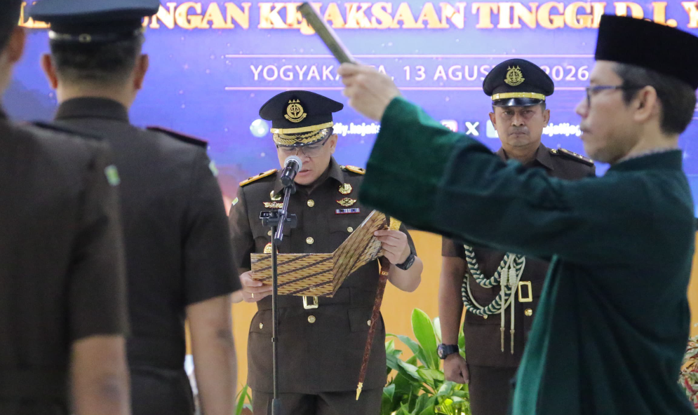 Kejati DIY Rombak Sejumlah Jabatan, Ini Daftar Pejabat yang Baru Dilantik