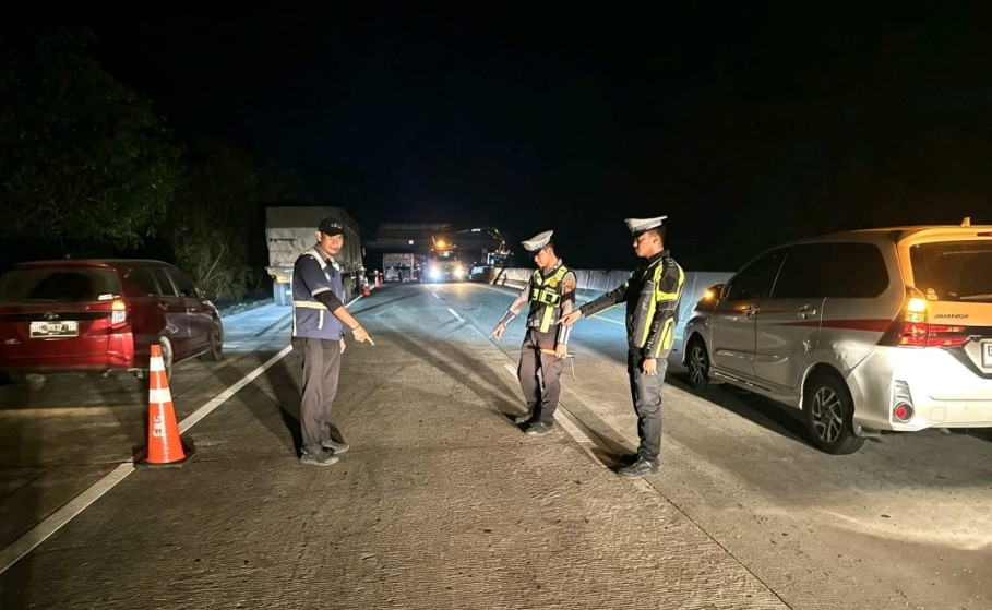 Laka Lantas di Tol Terpeka Mesuji, Polisi Evakuasi Korban dan Amankan Kendaraan