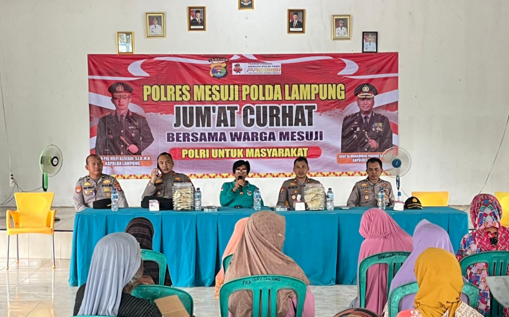 Perkuat Kamtibmas, Polres Mesuji Ajak Warga Berdialog dan Bagikan 30 Paket Sembako