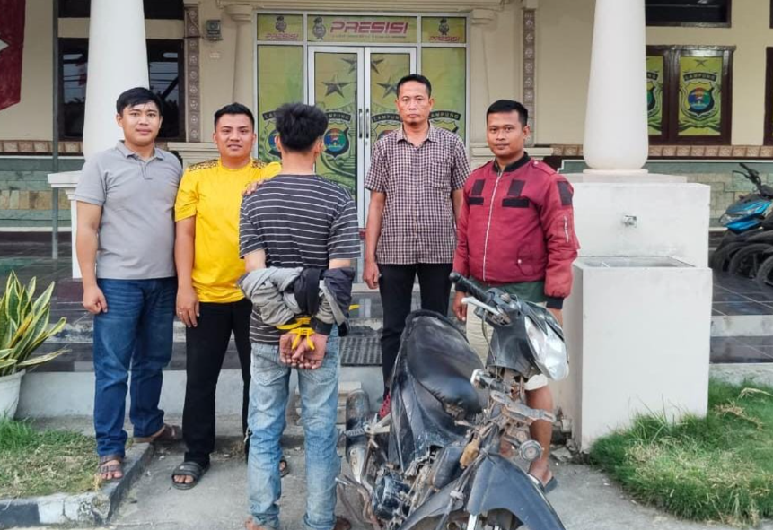 Polisi Ungkap Curanmor di Buko Poso Mesuji, Tersangka Ditangkap Saat Bawa Motor Curian
