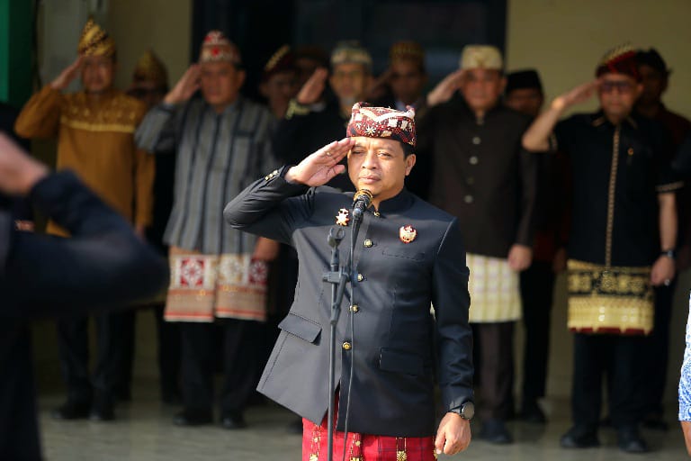 Pimpin Upacara Peringatan Harganas 2026, Ini Pesan Bupati Pringsewu