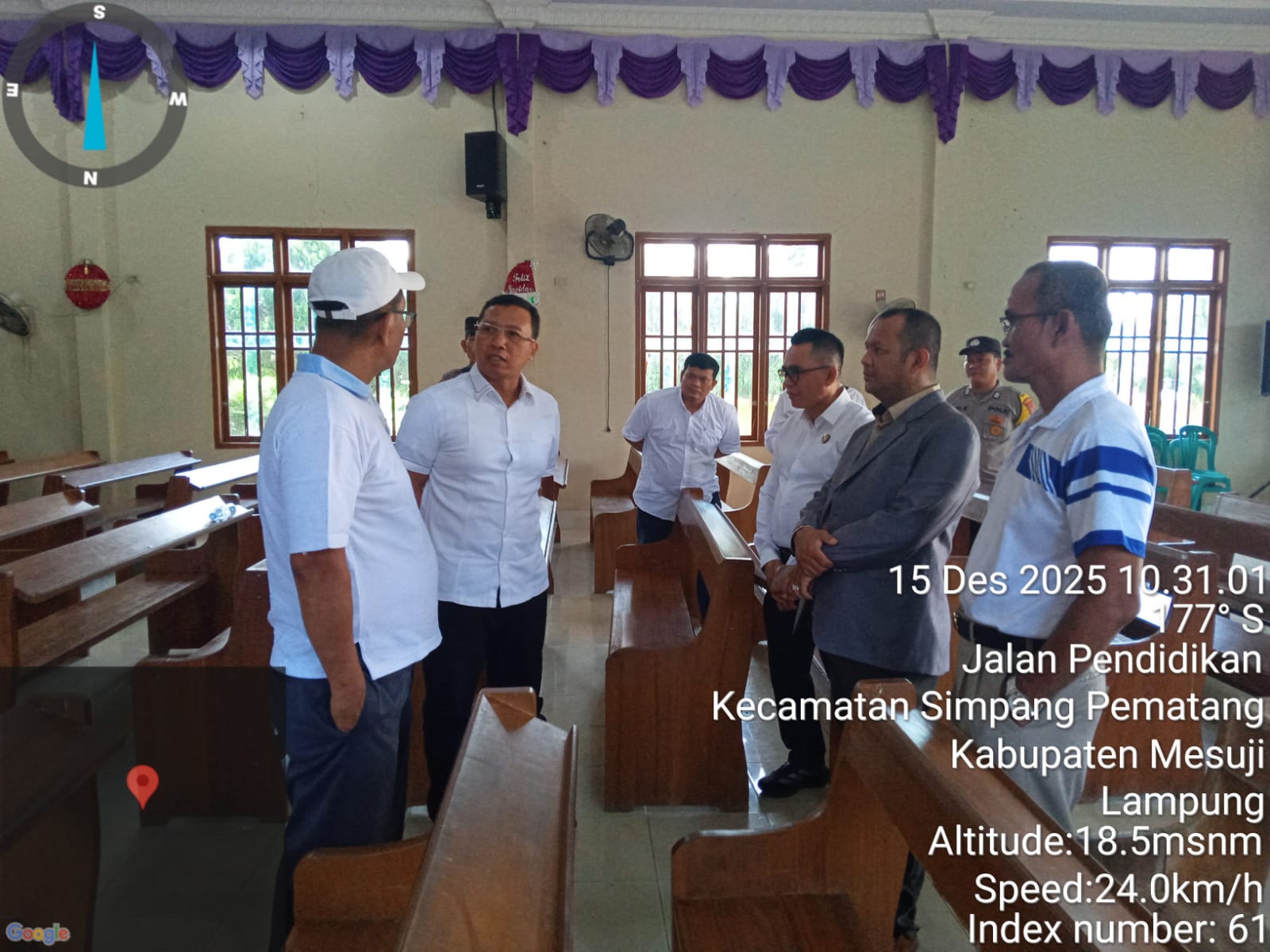 Satgas Nataru Mabes Polri Tinjau Kesiapan Polres Mesuji Jelang Ops Lilin Krakatau 2025