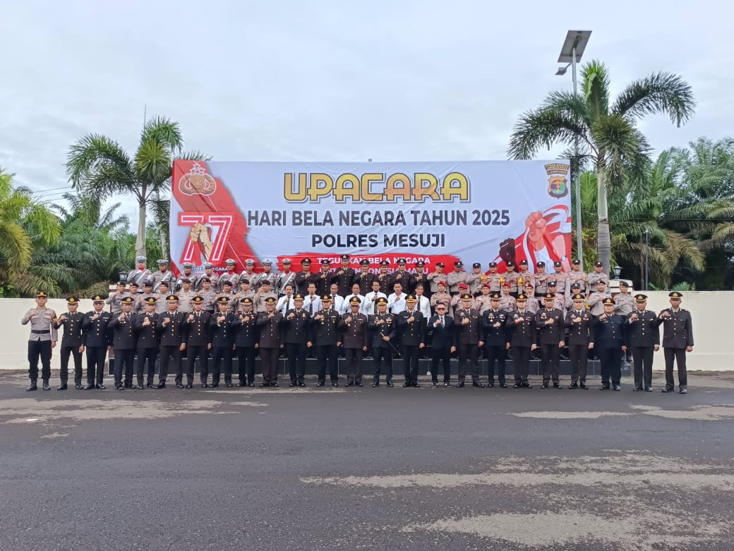 Polres Mesuji Gelar Upacara Peringatan HBN ke-77, Bukti Komitmen Pelindung Masyarakat