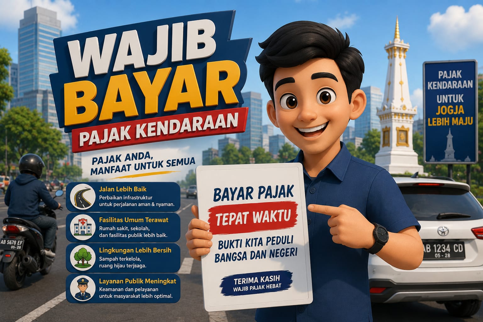 Tunggakan Pajak Kendaraan di Yogyakarta Tembus 200 Ribu Unit, Masyarakat Diimbau Segera Bayar