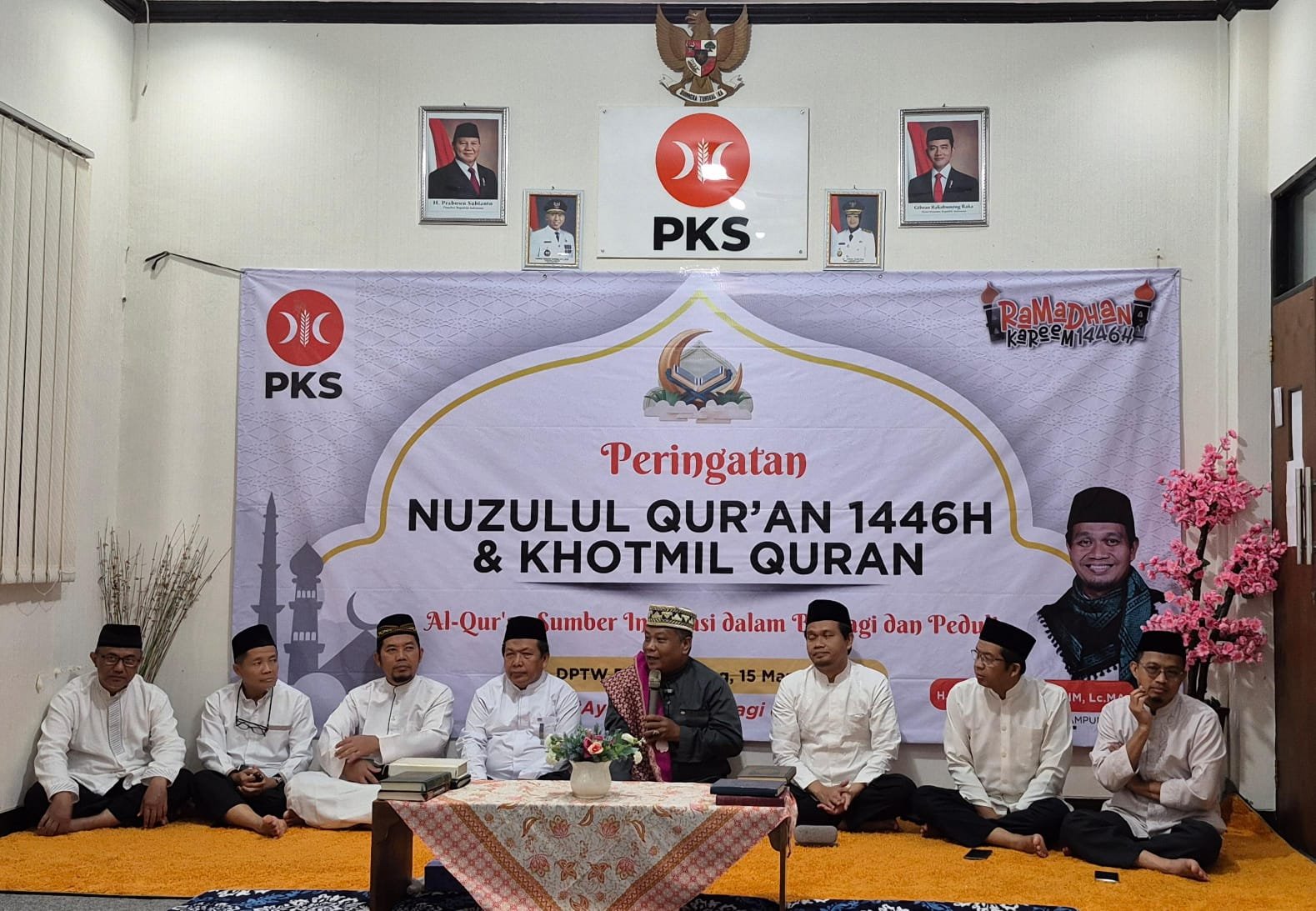 PKS Lampung Rayakan Nuzulul Quran: Alquran Sebagai Sumber Inspirasi Berbagi dan Peduli