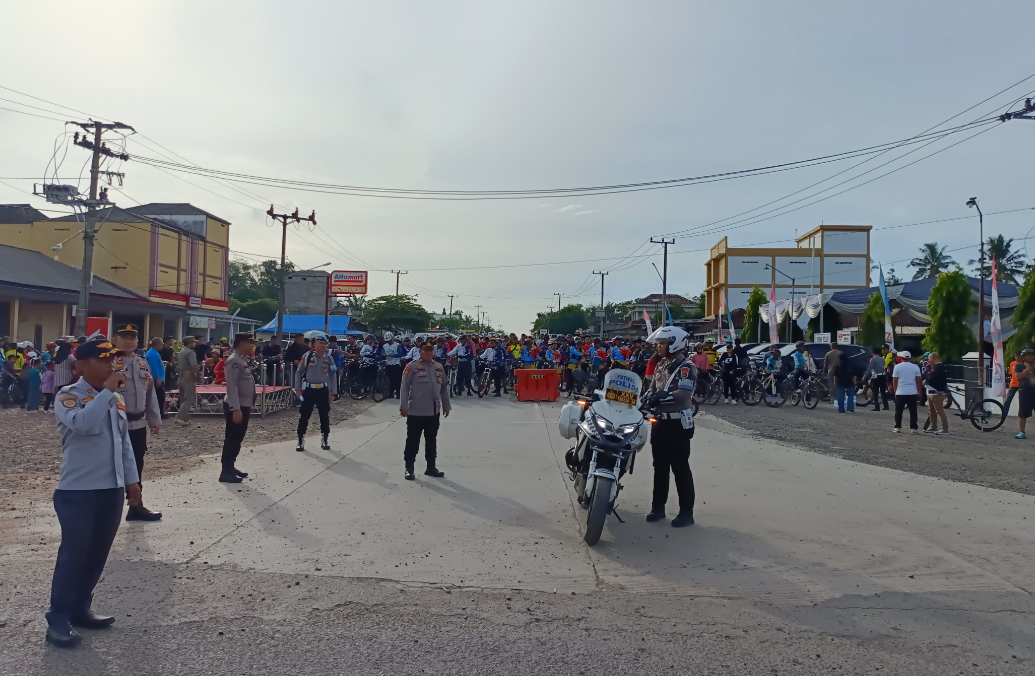 Fun Bike HUT Mesuji ke-17 Sukses Digelar, Polres Pastikan Keamanan Maksimal