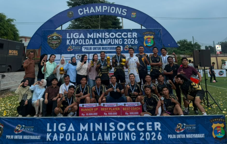 Polres Mesuji Torehkan Prestasi di Ajang Mini Soccer Kapolda Lampung 2026