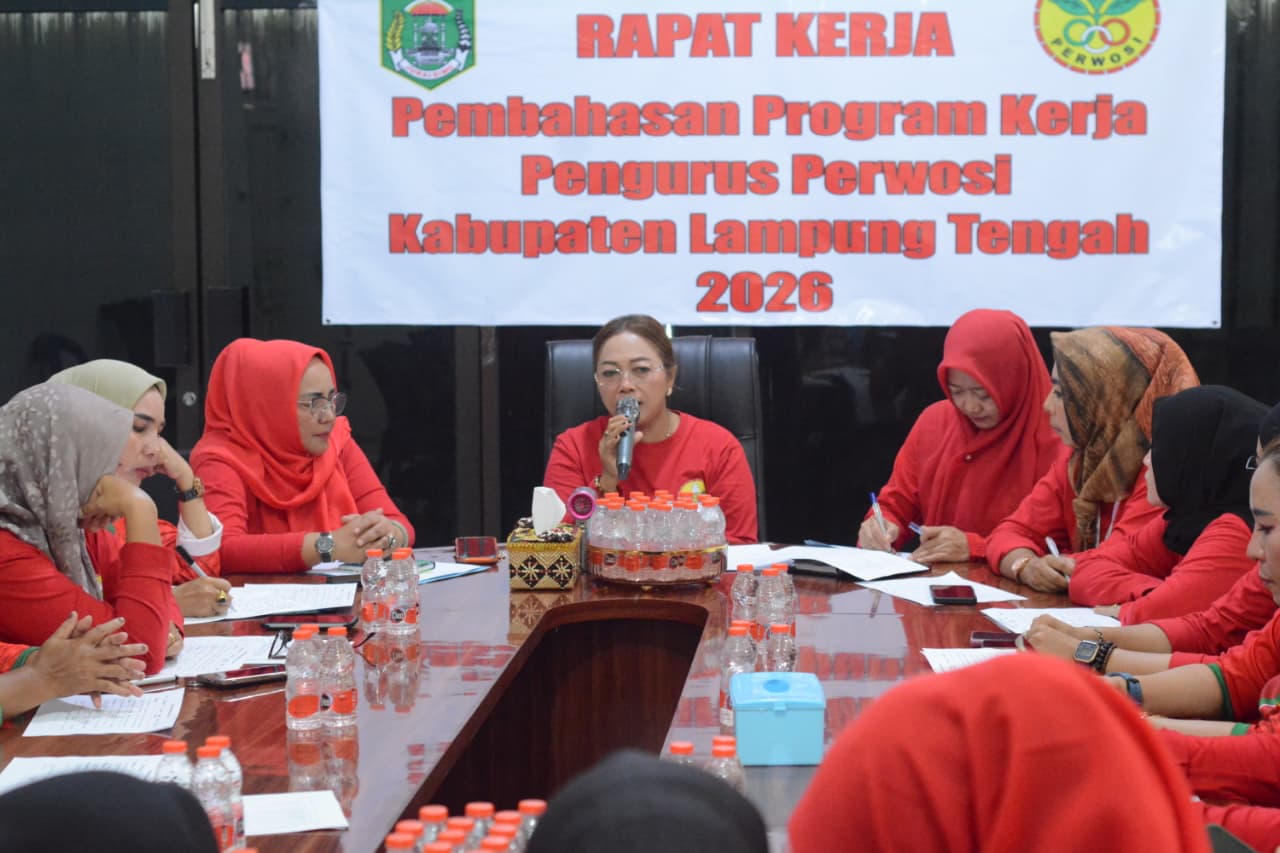 Perwosi Lampung Tengah Susun Program 2026, Dorong Perempuan Aktif Berolahraga