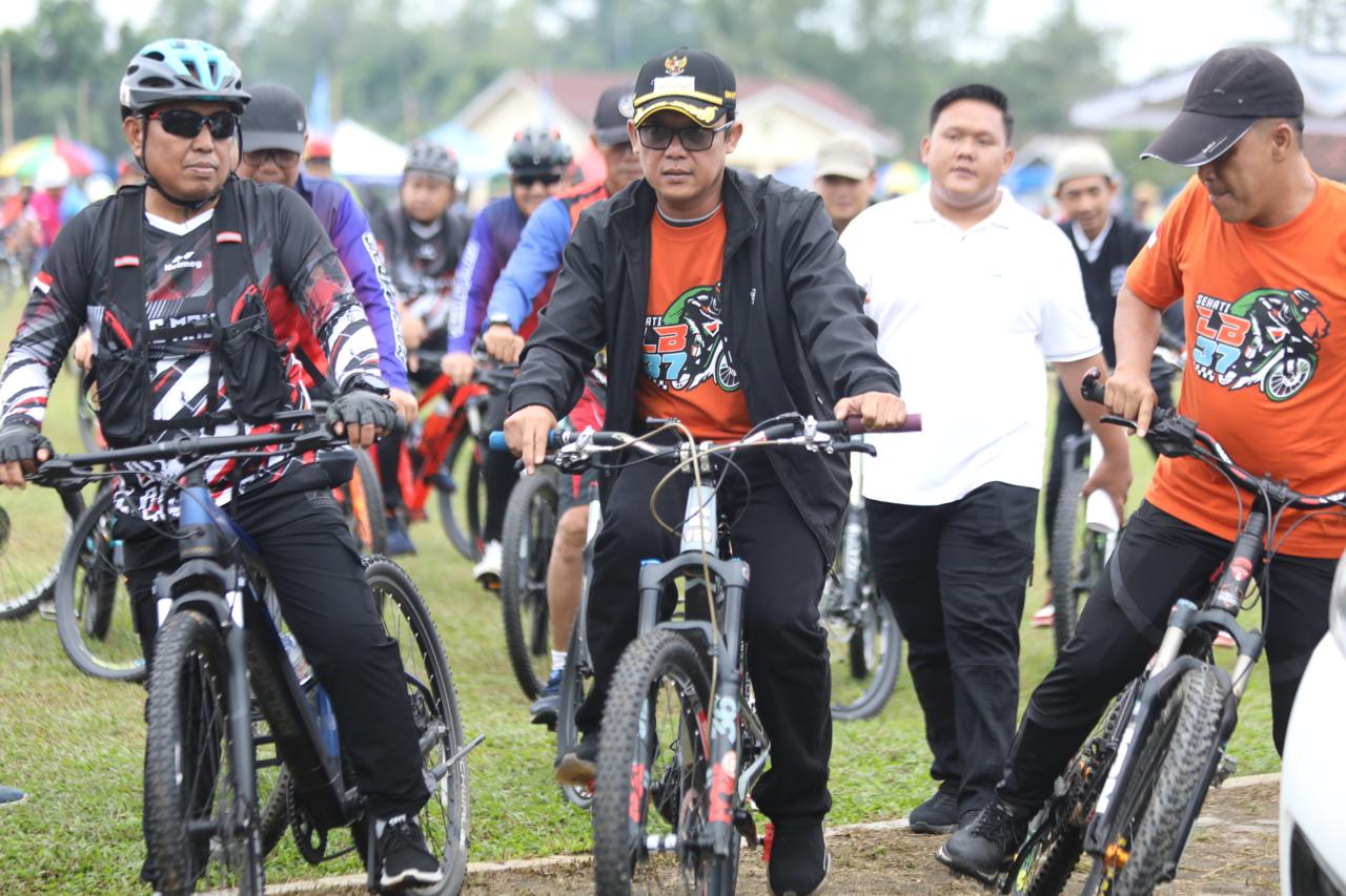 Gowes Bareng di Lampung Bersepeda-37, Bupati Ardito Tegaskan Pentingnya Silaturahmi