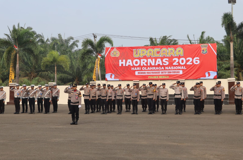 Peringati Haornas 2026, Polres Mesuji Ajak Masyarakat Bangun Budaya Hidup Aktif dan Bugar