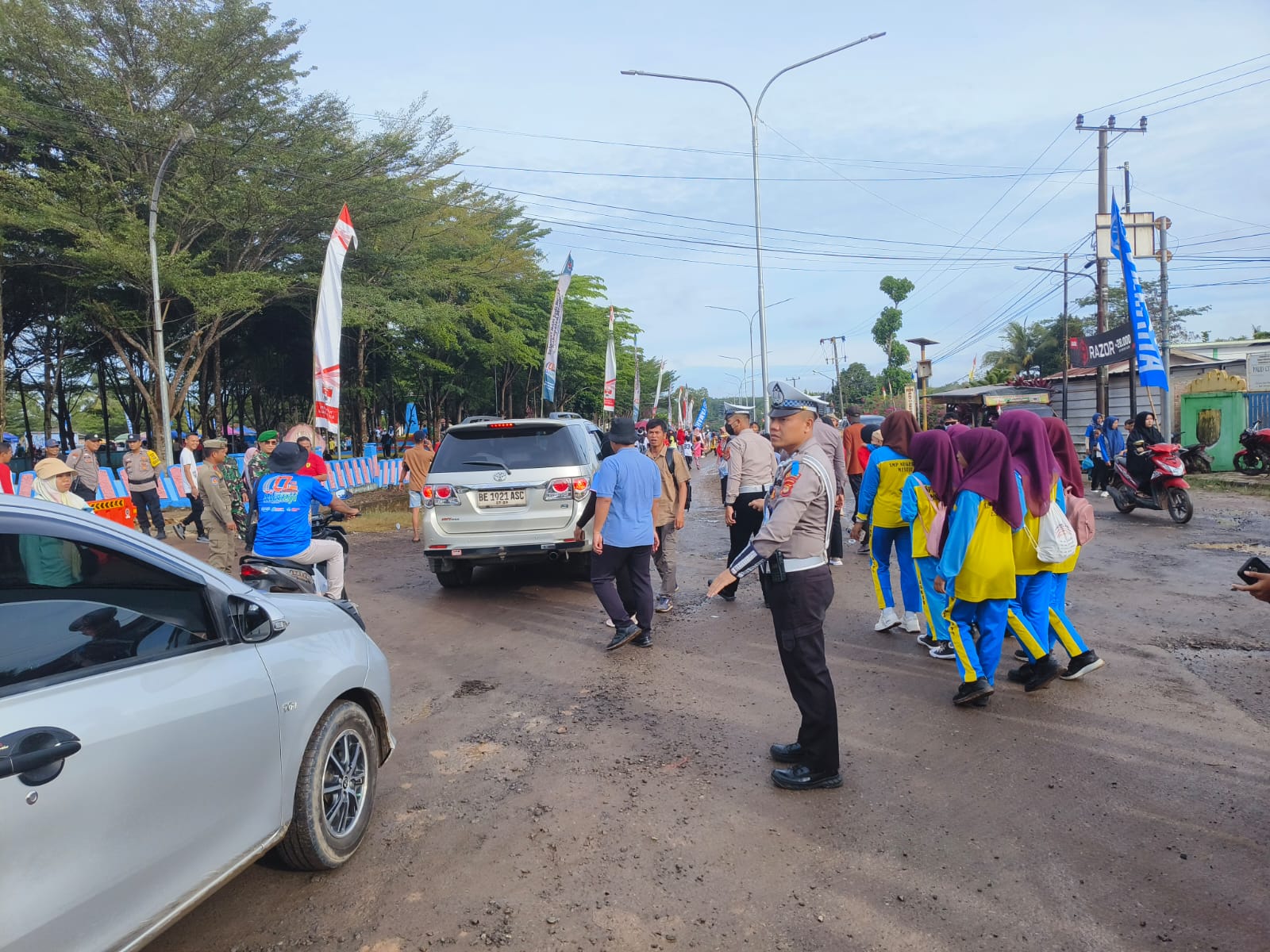 Jalan Sehat HUT Mesuji Dipadati Warga, Polres Mesuji Siapkan Pengamanan Maksimal