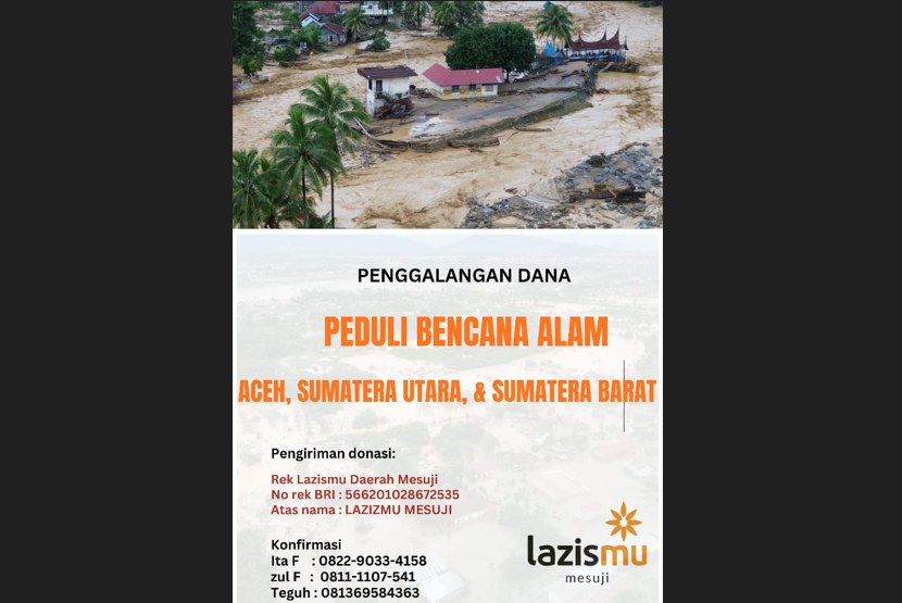 Peduli Sesama, PDM Mesuji Gelar Galang Dana Salurkan Bantuan Kemanusiaan untuk Korban Banjir