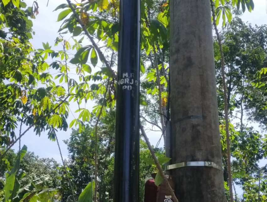 Warga Soroti Tiang Internet Tak Berizin di Nunggal Rejo, Lampung Tengah