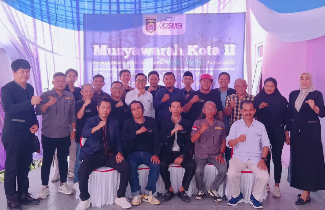 Ali Imron Muslim Kembali Nakhodai SMSI Kota Metro Periode 2025-2030