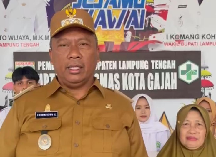 Apresiasi Tenaga Medis, Wabup Lampung Tengah Kunjungi Puskesmas Kota Gajah