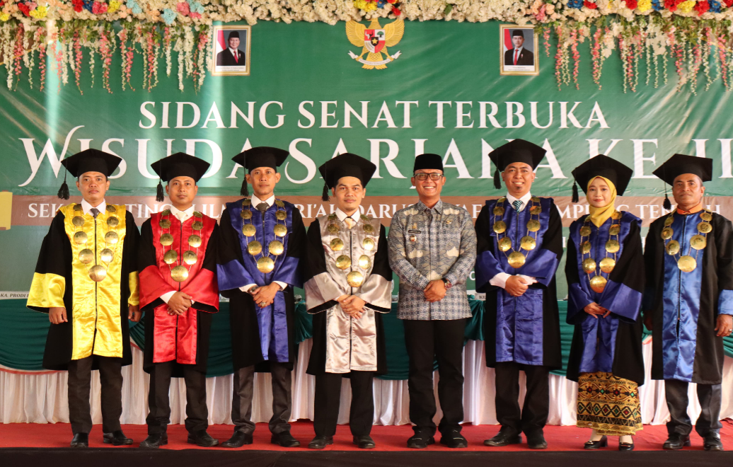Wisuda Sarjana STIS Kota Gajah, Bupati Ardito WIjaya Dorong Lulusan Jadi Teladan Umat