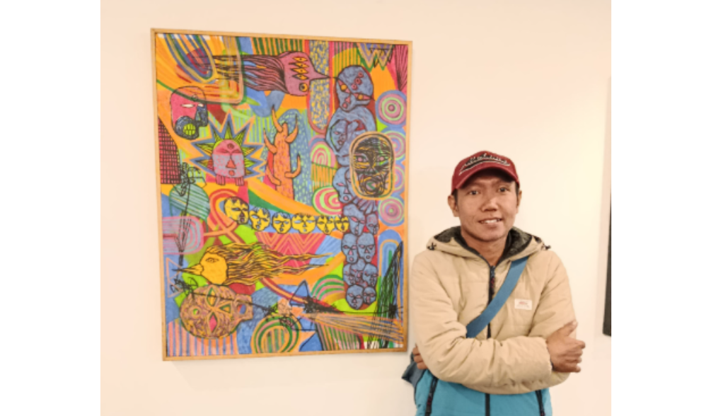 Joan Ajak Penikmat Seni Menyelami Makna Kehidupan di Pameran Living Walls 