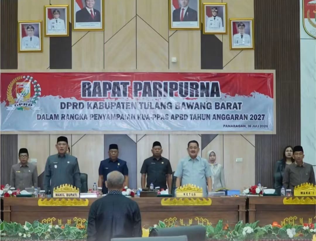 Wabup Nadirsyah Sampaikan KUA-PPAS Tubaba TA 2027, Pendapatan Diproyeksi Rp1,75 Triliun