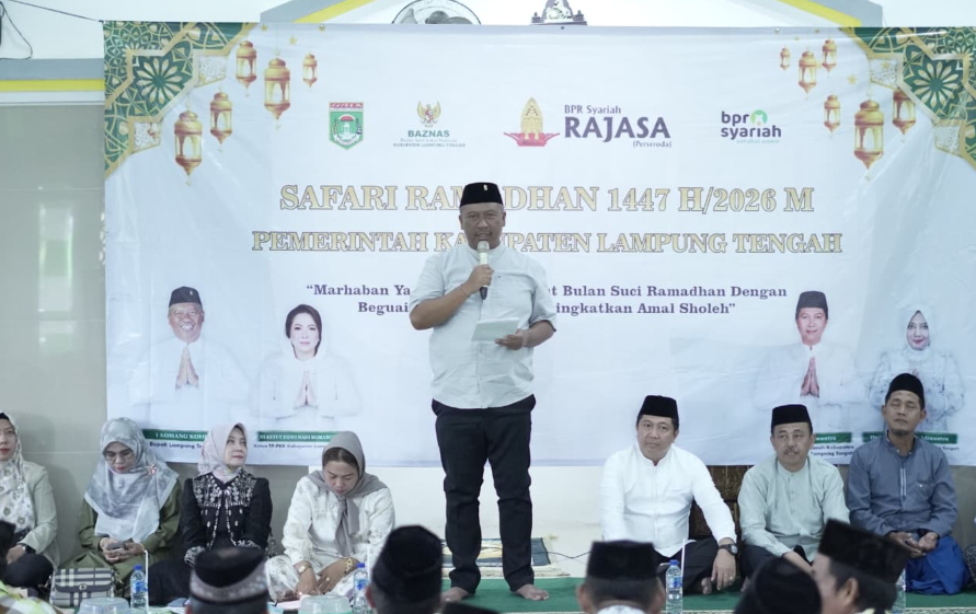 Plt. Bupati I Komang Koheri Gelar Safari Ramadan di Masjid At Taqwa Seputih Raman