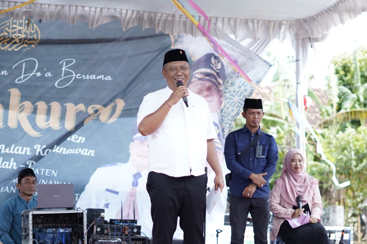 Plt. Bupati Lampung Tengah Ajak Masyarakat Jaga Infrastruktur Jalan Baru Rukti Endah–Rama Gunawan