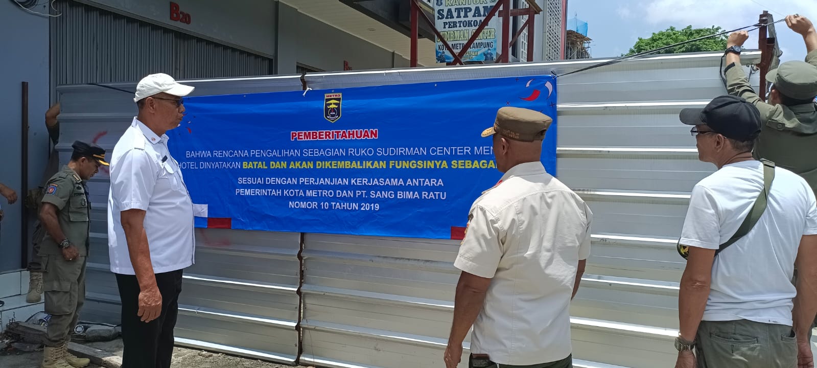  Segel Ruko Sudirman Dibuka, Pengembang Sepakat Ikuti Aturan Pemkot Metro