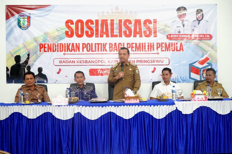 Bekali Pemilih Pemula, Bupati Pringsewu Tekankan Pentingnya Demokrasi yang Berkualitas