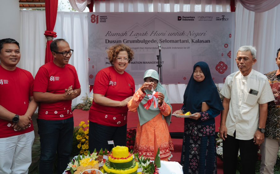 Peduli Warga Sekitar Destinasi, InJourney Bangun Rumah Layak Huni di Kalasan Sleman