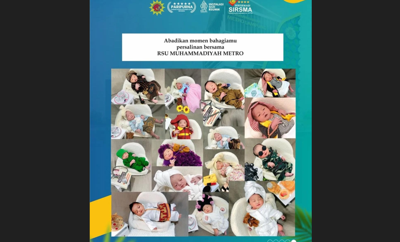 RSU Muhammadiyah Metro Beri Layanan Foto Bayi Gratis untuk Ibu Bersalin