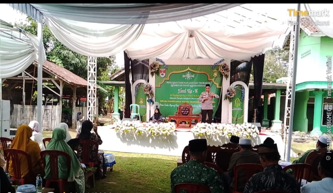 Kapolres Mesuji Sampaikan Pesan Kamtibmas di Pengajian Tahunan Jemaah Thoriqoh Qodiriyah