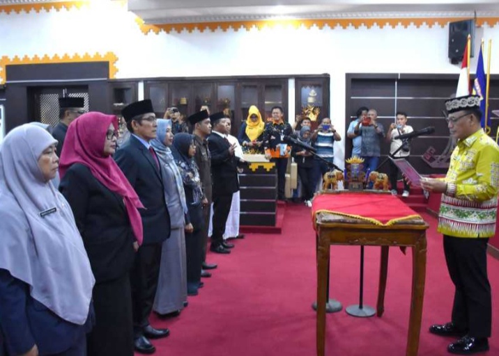 Wali Kota Metro Lantik 43 Pejabat, Ini Daftarnya