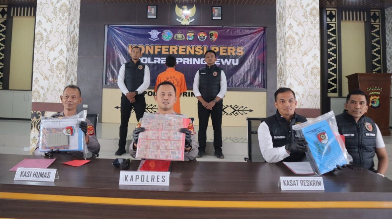 Dana Desa untuk Pembangunan Disalahgunakan, Kepala Pekon Pringsewu Ditahan