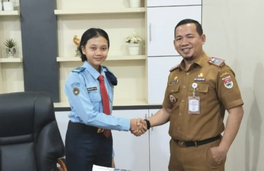 Begini Pesan Sekda Mesuji Saat Diwawancarai Siswi Taruna Nusantara