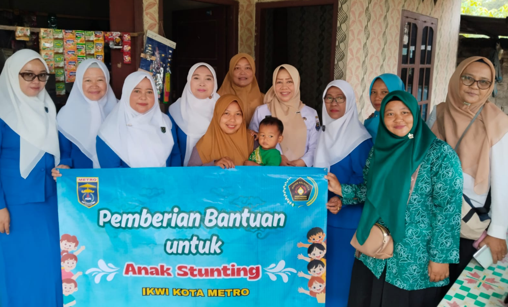 Aksi Peduli IKWI Wujudkan Metro Zero Stunting, Berikan Bantuan Makanan Bergizi 