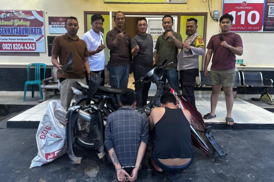 Curi Motor di Area Masjid, Dua Warga Lampung Utara Ditangkap Polisi