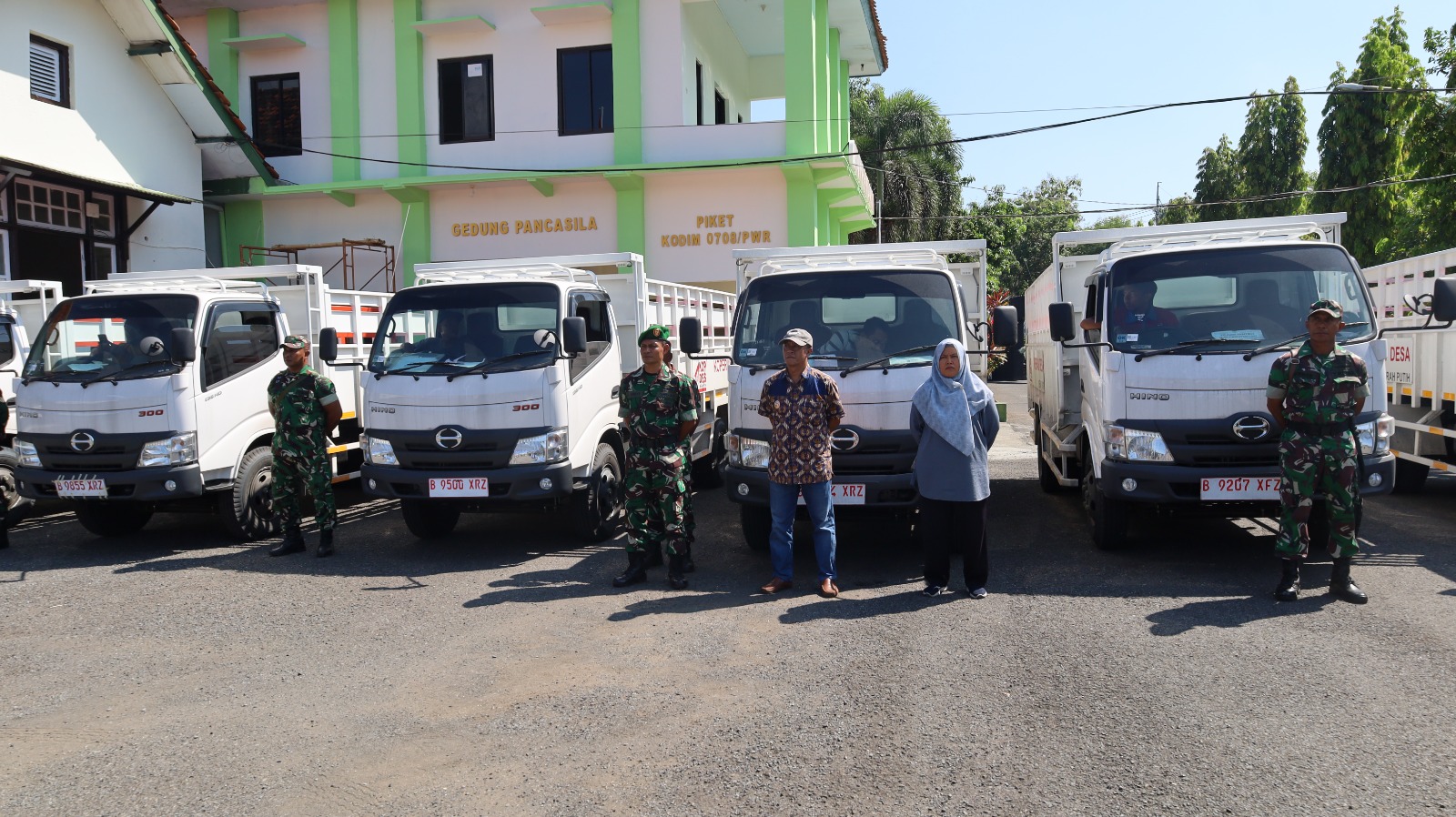 Dandim  0708/Purworejo Serahkan Bantuan Truk, Viar, dan AC untuk KDMP