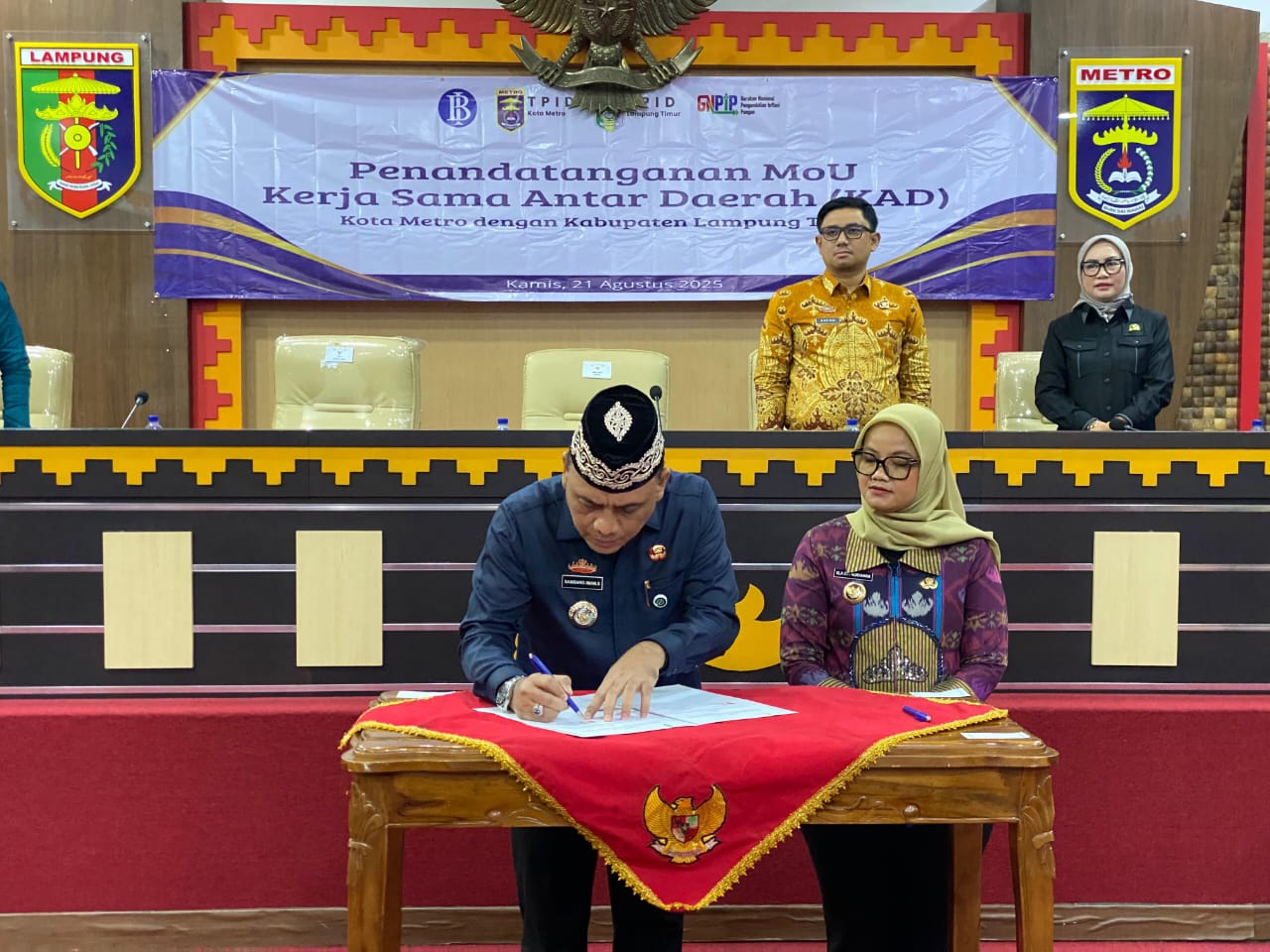 Tekan Inflasi, Pemkot Metro dan Pemkab Lamtim Resmi Teken MoU